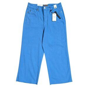 Judy Blue NWT Sky Blue High Rise Control Top Wide Leg Cropped Jeans JB88843 C